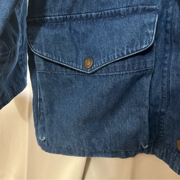 Women's Vintage Talbots Denim Fisherman's Style Jacket - Picture 3 of 11